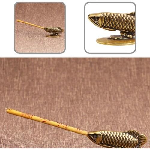 Heat-resistant Useful Fish Home Decor Incenses Burner Widely Applied Incense Stick Holder Retro for Kitchen
