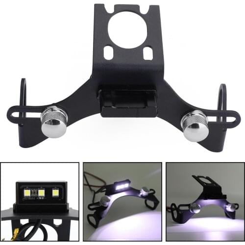 Topteng For Yamaha YZF-R6 2006-2016 YZF R6 LED light License Plate Bracket Holder Aluminum Motorcycle Accessories Parts