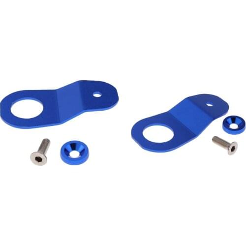 2Pieces Radiator Stay Mount Bracket Holder For Civic EK 1992-1995 Blue