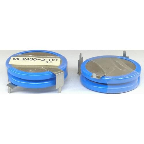 2pcs/lot New ML2430-2-HI1 Lithium manganese battery ML2430-2 ML2430-HI1 ML2430 2430 2430-2-HI1 3V