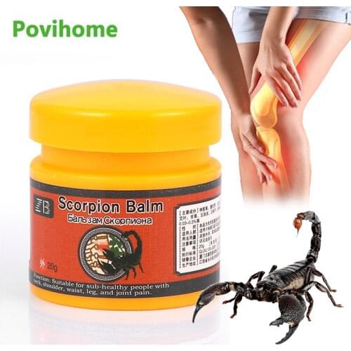 20g Scorpion Poison Pain Relief Ointment Lumbar Spine Joint Muscle Injury Neck Back Knee Pain Cream Massage Health Care Plaster