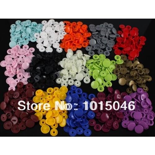 300 Sets Size 20 T5 KAM Resin Snap Buttons Mixed Colors For Cloth Bib Diaper