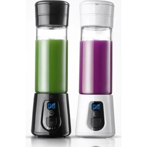 420Ml Electric Juicer Six-Knife Smoothie Blender Cup LCD Blender USB Portable Blenders Food Processor