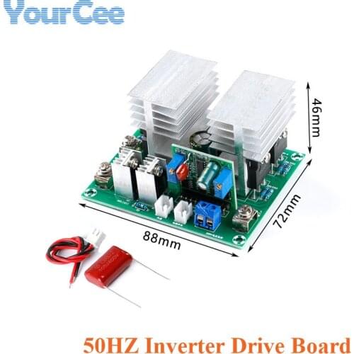 50HZ Inverter Drive Board Module Single 12V Boost Step Up 220V Transformer Conversion Board Bridge Type 500W with Stabilized