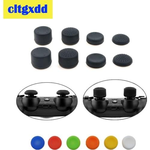 8Pcs Silicone Analog Thumb Stick Joystick Grips Cap For Sony Playstation 4 PS4 Pro Slim Controller Gamepad joystick Cap Cover
