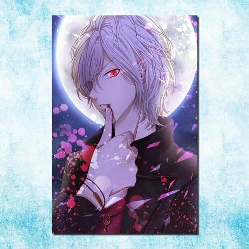 Embroidery Diamond Picture Home Decor DIABOLIK LOVERS Painting Anime Full Square Drill Cross Stitch Gift Handmade Wall Sticker