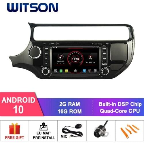 WITSON Android 10 CAR DVD RADIO GPSFOR KIA RIO 2015 CAR DVD MIRROR LINK 16GB Inand 1024x600 VIDEO