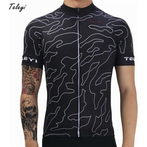 Teleyi Brand 2017 Breathable Cycling Clothing pro team Summer mtb Cycling Jersey Bike Wear Clothes Quick Dry Bicycle Jersey Top