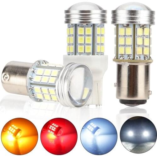 Canbus 2PCS P21W LED BAU15S PY21W 1156 Led Ba15s 1157 BAY15D P21W/5W T20 led 2835 45smd T20 7440 7443 W21W Car Turn Signal