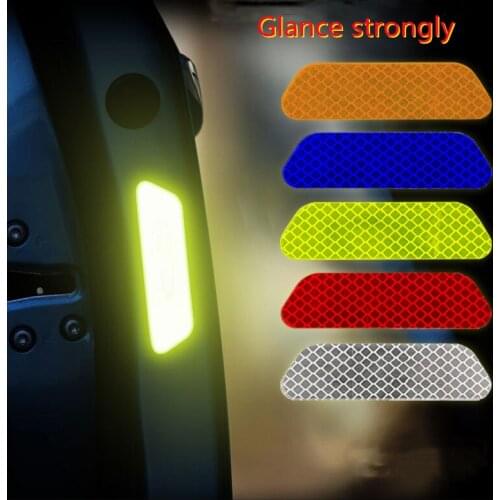 Fluorescent Car Reflective Strips Warning Stickers For Lada granta vesta kalina priora niva xray largus Opel Astra H G J zafira