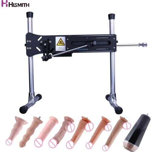 Hismith Premium Sex Machine Wire-controlled KlicLok System Long Silicone Dildo Masturbator cup Thrusting Love Machine for Couple