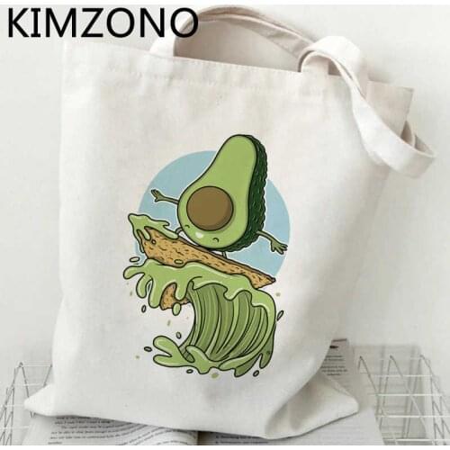 Avocado shopping bag shopping canvas handbag bolsa grocery shopper bag tote cloth string reciclaje custom