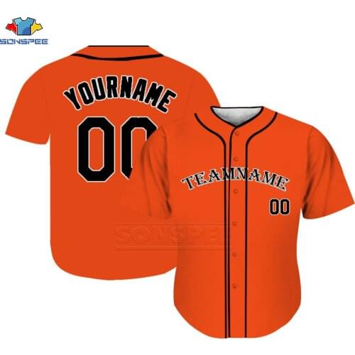 Customized Design Baseball Jersey for Mens Full Sublimated Sportswear Training Shirts Solid Color Youth Team Baseball Jerseys
