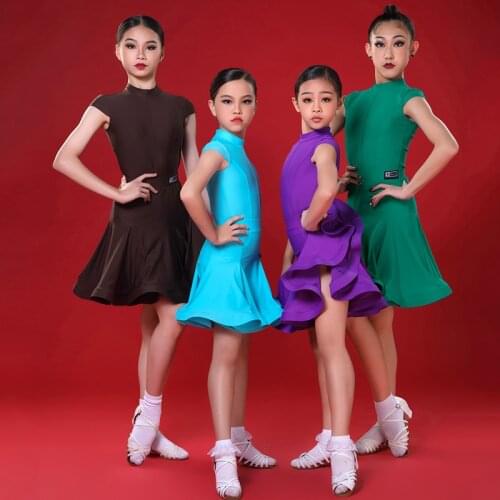 Latin Dance Costumes For Girls Practice Clothes Latin Performance Clothes Professional Latin Dance Competition Dresses DN8231