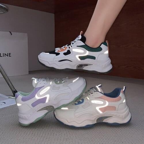 Women Sneakers 2021 Fashion Breathable Casual Shoes Ladies Platform Increase Shoes Women Sport Shoes Zapatillas De Deporte