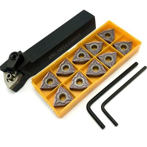 MWLNR1616H08 MWLNR2020K8 MWLNR2525M08 MWLNR3232P08 External turning tool Holder Carbide insert WNMG080404 WNMG080408 Lathe Tool
