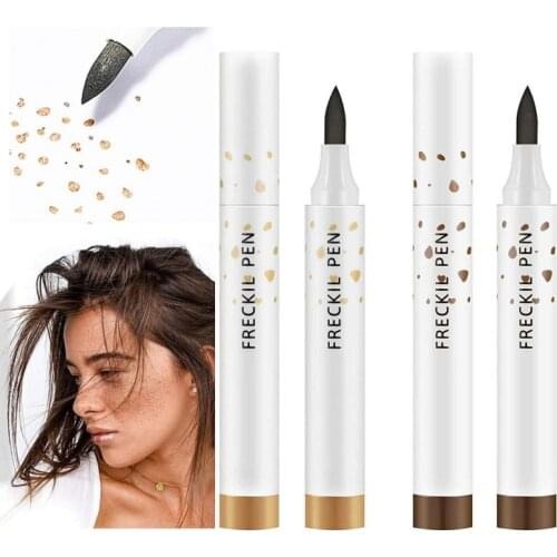 Natural Freckle Pen Soft Brown Long Lasting Waterproof Dot Spot Pen Create Most Effortless Sunkissed Face Makeup