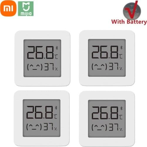 [Newest Version] XIAOMI Mijia Bluetooth Thermometer 2 Wireless Smart Electric Digital Hygrometer Thermometer Work with Mijia APP