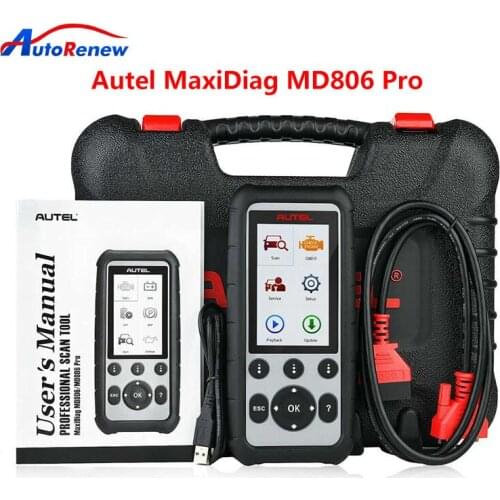 Original Autel MaxiDiag MD806 Pro Full System Diagnostic Tool Same as Autel MD808 Pro Free Update Online Lifetime Free Shipping