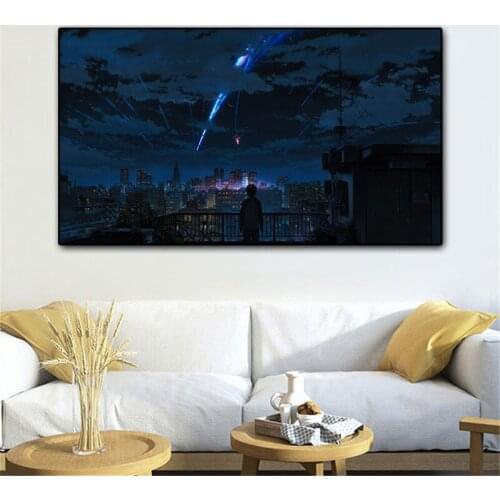Your Name Japanese Anime Movie Posters HD Print Canvas Painting Wall Art Picture for Living Room Home Cuadros Decorative