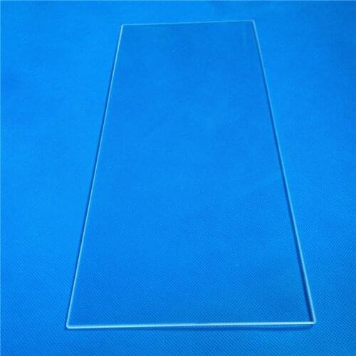 Different material clear quartz glass plate 600*80*2mm