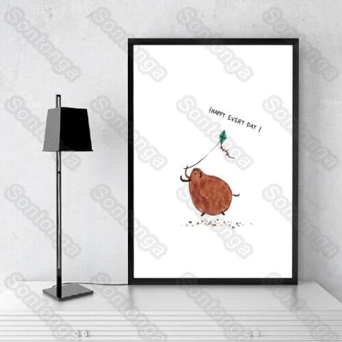 Bedside Paintings Animal Bird Creative Paintings Nordic Style 3D Stereo Wall Stickers Bedroom Dormitory Background Self-Adhesive