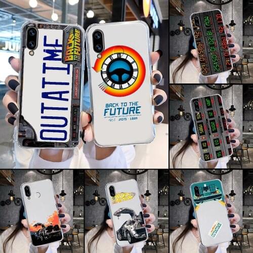 Back to the Future Phone Case Transparent For Huawei Honor 6 7 8 9 10 10i 20 A C X Lite Pro Play transparent luxury waterproof
