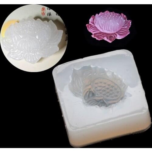 Lotus Jade Pendant Silicone Resin Epoxy Mold Craft Resin Casting Jewelry Tools