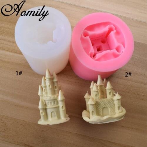 Aomily Castle Silicone Molds Cake Chocolate Mold Wedding Cake Decorating Tools Fondant Sugarcraft Ice Block Soap Mould Baking