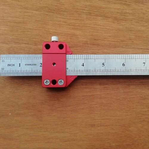 Steel Ruler Positioning Block 45/60/90Angle Positioning Scribing Gauge Scribe Drawing Mark Line Ruler Measuring Woodworking Tool