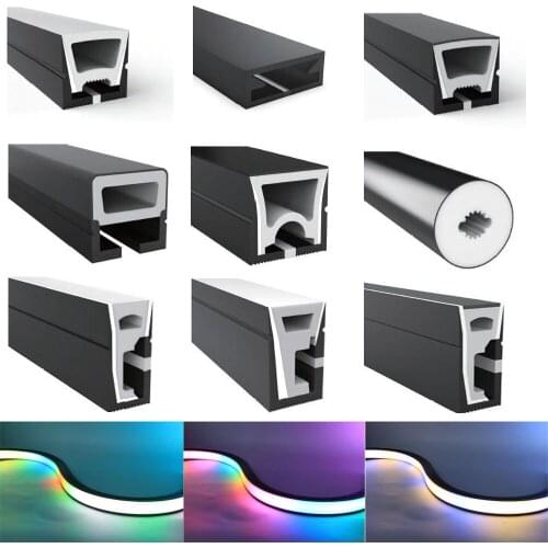 WS2811 WS2812B WS2815 LED Neon Rope Tube 5050 Flexible LED Strip Light Silica Gel Soft Lamp Tube IP67 Waterproof For Decoration