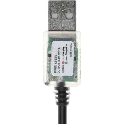 USB 5V to 8.4V Power Charge Cable for bicycle LED Head Light 18650 Battery Pack