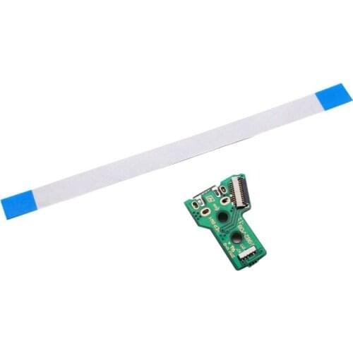 For SONY PS4 Controller USB Charging Port Socket Board JDS-055 5TH V5 12 pin cable Games Accessories