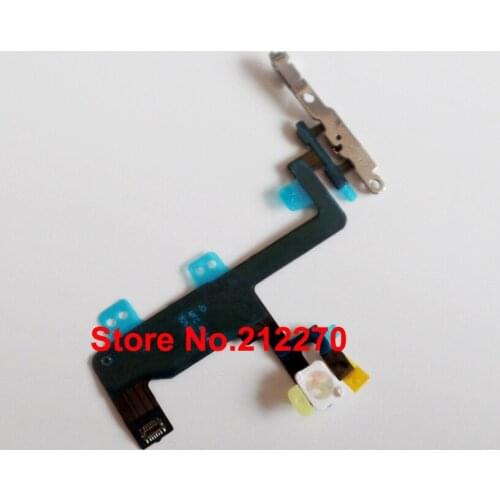 YUYOND 10pcs/lot OEM New Power Button Switch On/Off Flex Cable Ribbon With Metal Bracket For iPhone 6 4.7" Free Shipping