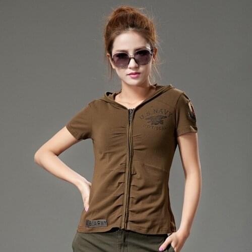 Outdoor Trekking Hiking Tactical Shirt Women Camping Hunting Fishing Shirt Army Camouflage Short Sleeve Hooded Breathable Shirts