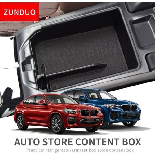 ZUNDUO Armrest Box Storage Box for BMW X3 X4 2018 2019 2020 G01 Stowing Tidying Car Organizer Central console Box Accessories