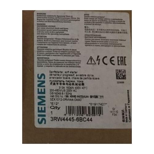 3RW44456BC44 3RW4445-6BC44 New In Box 1PCS Free Expedited Ship