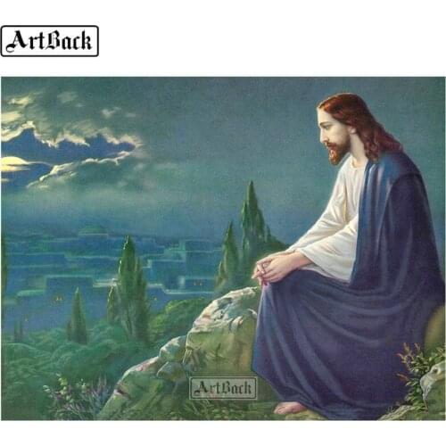 5d diamond painting jesus full square & round diamond embroidery christ leader 3d diamond mosaic decoration