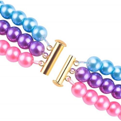 6Pc 14/20/25mm Bracelet Necklaces Slide Magnetic Tube Lock Jewelry Connectors