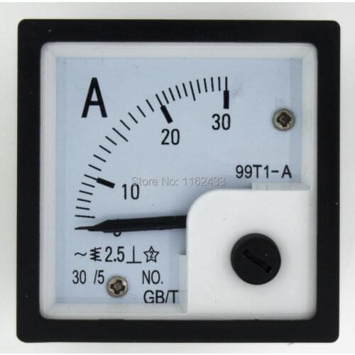 99T1-A mutual inductor type pointer ammeter analog current ampere AMP meter with white cover