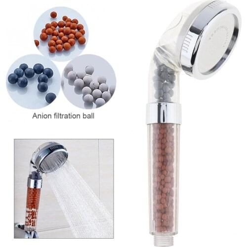 Big Size Anion Filter Handheld SPA Shower Head Water Saving Pressurized Boost Rainfall Shower Head for Home Bathroom