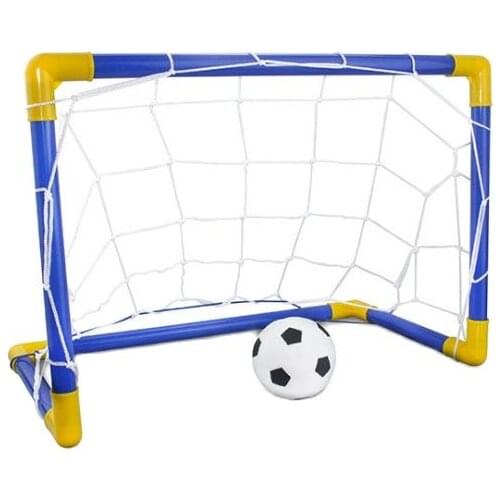 Childrens soccer goal entertainment toys 60CM medium indoor and outdoor football door ball pump childrens sports toys