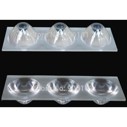MLD-104 LED Optical Lens, Headlight lens, PMMA materials, Size: 104X35.5mm, 25-60 degree, Adjustable degree, Stripe surface