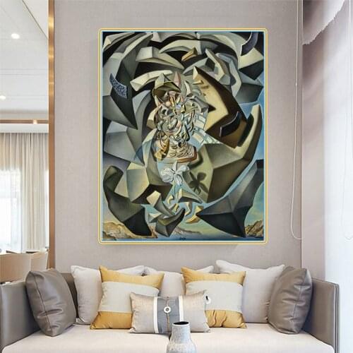Holover Canvas Oil Painting Salvador Dali"Madonna microphysics,1954"Surrealism Aesthetic Poster Wall Home Interior Decoration