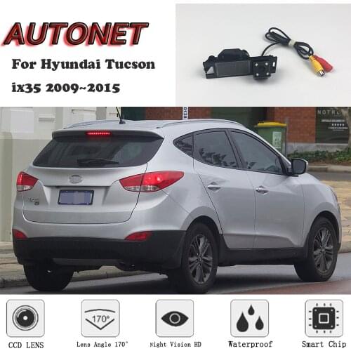 AUTONET Backup Rear View camera For Hyundai Tucson ix35 2009 2010 2011 2012 2013 2014 2015 Night Vision license plate camera RCA