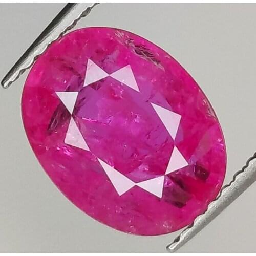 2.86ct Ruby oval cut 10.0x7.6mm