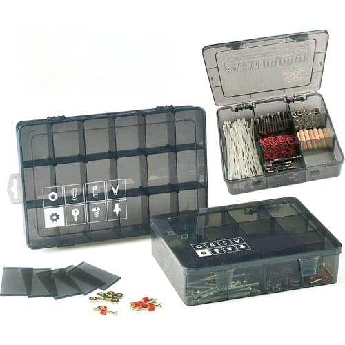 Compact Plastic Tool Case Multifunction Dividers Potable Tool Case Screw Storage Box Caixa De Ferramenta Tools Packaging DK50TB