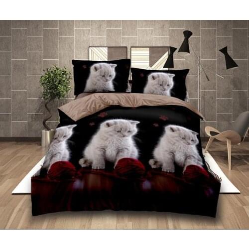 Fashion 2 Or 3pcs Bedding Set 3d Animals Printing Duvet Cover Sets 1 Quilt Cover + 1/2 Size US/EU Pillowcases