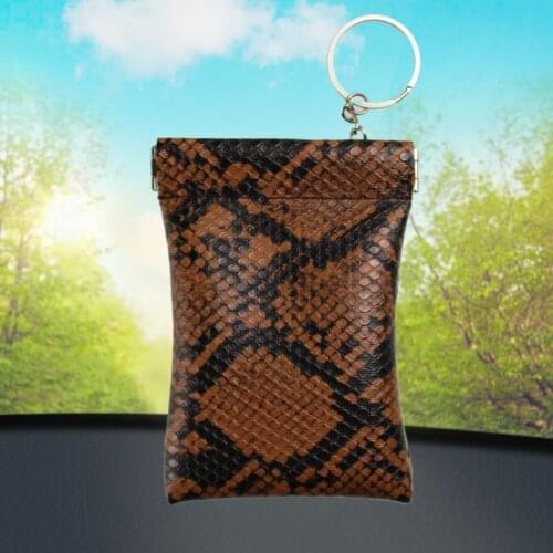 Key Wallet New Fashion Snakeskin Pattern Leather Long Pocket Keyring Coin Purse Women Men Small Money Change Bag Card Holder