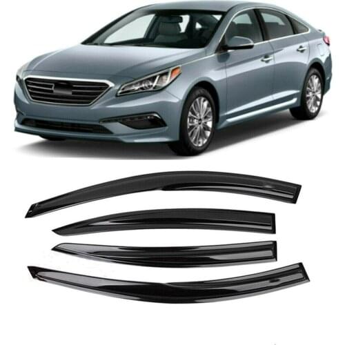 For Hyundai Sonata 2015 2016 2017 2018 2019 Car Door Window Visor Wind Rain Sun Smoke Guard Deflector Vent Shade Shelter